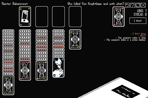 画像ギャラリー No.001のサムネイル画像 / 「Baba Is You」開発者によるユニークなソリティアカードゲーム集「A Solitaire Mystery」,Steamで販売開始