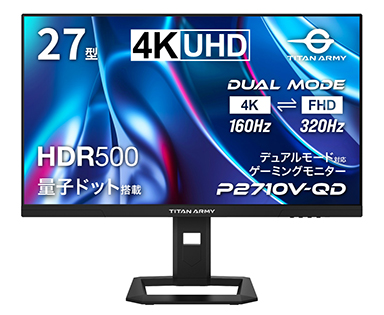���������꡼ No.001�Υ���ͥ������ / 4K/160Hz�ȥե�HD/320Hz���ڤ��ؤ������̻ҥɥåȱվ����Ѥ�5������Ⱦ�Ф�27�������ޡ������ǥ����ץ쥤��Titan Army�����о�