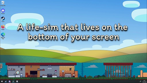 画像ギャラリー No.002のサムネイル画像 / デスクトップ下部で動作する放置系ライフシム「My Little Life」,Steamストアページを公開。家具などを整備し,より良い生活を目指そう