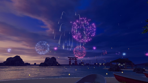 画像ギャラリー No.011のサムネイル画像 / 「楽しみそびれた夏」をVRで満喫しよう。VRChat初心者が,VR機器を使わずに「夏っぽいワールド」を体験してみた