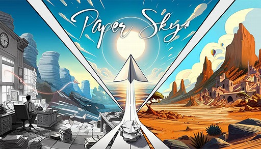 画像ギャラリー No.003のサムネイル画像 / 1枚の紙が世界を旅するオープンワールドADV「Paper Sky」,クラウドファンディングをKickstarterで開始。Steamでは体験版が公開中