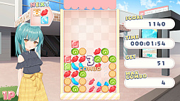 画像ギャラリー No.004のサムネイル画像 / 8人の美少女がお菓子で対戦する落ちものパズル「かしおり」,Steamで配信開始