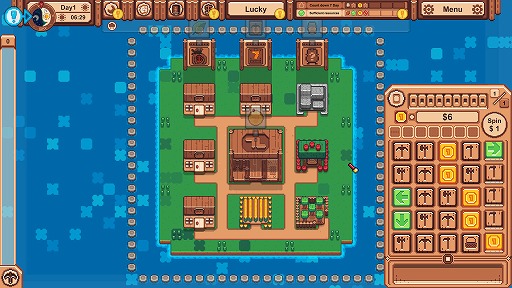 画像ギャラリー No.001のサムネイル画像 / 島民の働きはスロットマシン次第! 小さな島を発展させるローグライク都市建設シム「Lucky Island」本日正式リリース