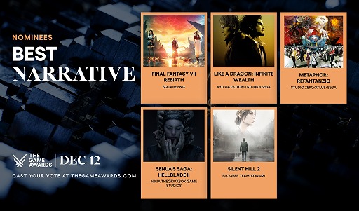 ꡼ No.054Υͥ / FINAL FANTASY VII REBIRTHס֥ȥܥåȡפޤޤ7˥Υߥ͡ȡThe Game Awards 2024סɼդ򳫻