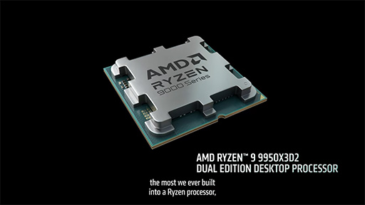 画像ギャラリー No.005のサムネイル画像 / L3キャッシュの総容量が192MBに達したモンスターCPU「Ryzen 9 9950X3D2 Dual Edition」をAMDが発表!