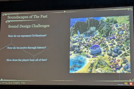画像ギャラリー No.006のサムネイル画像 / 「シヴィライゼーション VII」が目指した“音の真正性”とは？ オーディオチームの面々がその舞台裏を語る［GDC 2026］