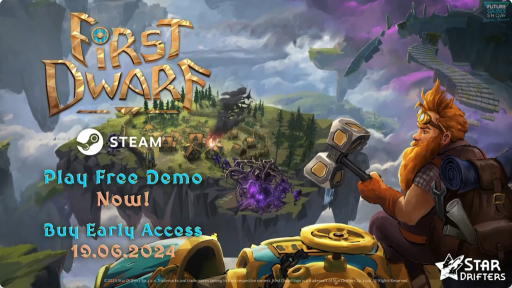 画像ギャラリー No.005のサムネイル画像 / 空に浮かぶ島々を開拓するアクションRPG「First Dwarf」,早期アクセスが6月19日にスタート。デモ版も配信中