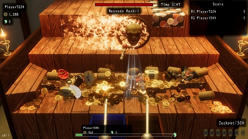 画像ギャラリー No.003のサムネイル画像 / 「古銭プッシャーフレンズ参」,PC(Steam)向けに開発中。古銭を飛ばしてジャックポットを目指すオンライン協力メダルゲームシリーズ