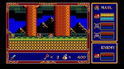 EGGコンソール ぽっぷるメイル PC-8801mkIISR」本日配信。剣と