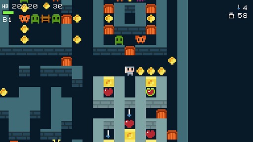 ���������꡼ No.001�Υ���ͥ������ / �岼�����ΰ�ư���Τߤ�ͷ�֥������饤��RPG��Pico Pico Dungeon!�ס�����Steam�ǥ�꡼��