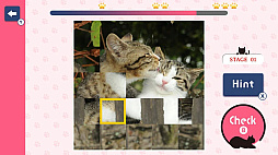 ほっこり脳トレ にゃんこ回転パズルー猫ねこ癒しのかんたんかわいい脳活アハ活パズルー