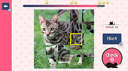 ほっこり脳トレ にゃんこ回転パズルー猫ねこ癒しのかんたんかわいい脳活アハ活パズルー