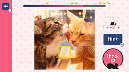 ほっこり脳トレ にゃんこ回転パズルー猫ねこ癒しのかんたんかわいい脳活アハ活パズルー