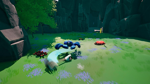 画像ギャラリー No.002のサムネイル画像 / かつて“強大な海の魔物”だった,ちっぽけなおにぎりが冒険するゲーム「OBAKENORI」,Steamストアページを公開