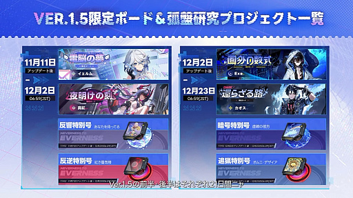 画像ギャラリー No.009のサムネイル画像 / 「NTE」Ver.1.5「リダイヤル#空想の君へ」予告番組まとめ。E.T.D第6小隊の「イェルム」「Exe」の実装や，戦車で戦う新コンテンツ，物流センター経営などをアナウンス