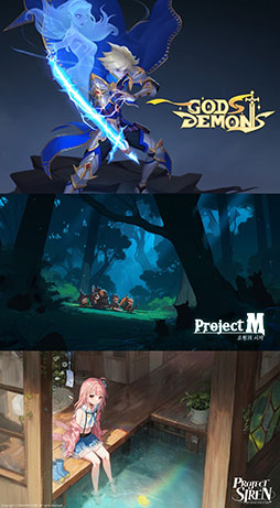 画像ギャラリー No.001のサムネイル画像 / 放置型RPG「GODS & DEMONS(仮題)」や自転車競技を題材にした育成シム「Project SIREN(仮題)」など,Com2uSが配信予定の新作が一挙公開に