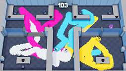 画像ギャラリー No.004のサムネイル画像 / 「スプラトゥーン」シリーズにインスパイアされたパーティーゲーム「Splatterbot」,Steamストアページを公開