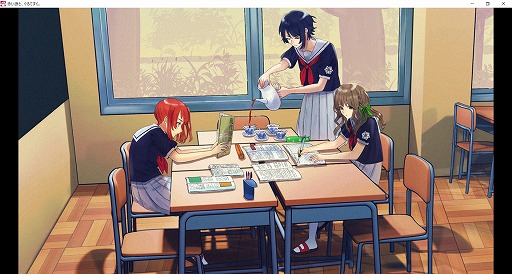 画像ギャラリー No.001のサムネイル画像 / 学園ミステリーADV「赤い狼と、ぐろてすく。」本日リリース。離島の学園を舞台に,少年が体験するひと夏の恐怖を描く