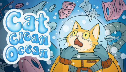 画像ギャラリー No.001のサムネイル画像 / 潜水服を着た猫が海をキレイにする「Cat Clean Ocean」,Steamストアページを公開。6つの海域をさまざまなツールを駆使して掃除する