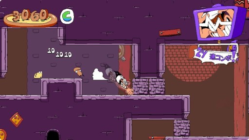 画像ギャラリー No.003のサムネイル画像 / Switch版「Pizza Tower」がニンテンドーeショップで配信開始。アニメ風のグラフィックスが特徴のハイスピード2Dプラットフォーマー