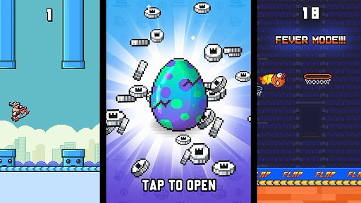 画像ギャラリー No.003のサムネイル画像 / 大ヒットしつつ2014年に配信終了となった「Flappy Bird」の復活が明らかに。キャラクターやゲームモードの追加に加え,マルチプレイにも対応