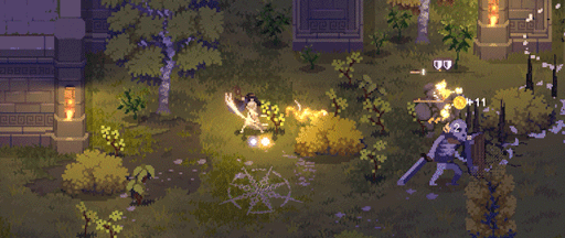 画像ギャラリー No.001のサムネイル画像 / リスクを乗り越え,強力な魔法を叩き込め! キビキビと動くドットアートが魅力のローグライトアクション「ストームエッジ」本日発売