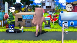 画像ギャラリー No.006のサムネイル画像 / 大きな手でジオラマ世界を破壊するパートとリズムゲームパートが楽しめる「Starstruck 時をつなぐ手」,Steamで配信開始