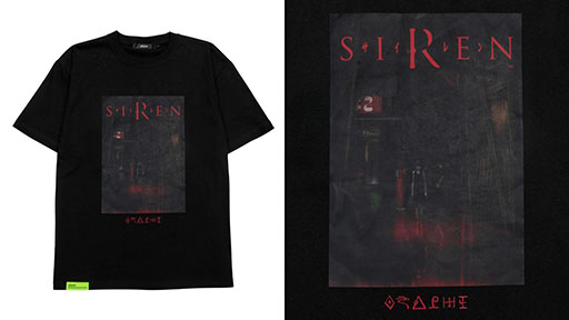 画像ギャラリー No.002のサムネイル画像 / 「SIREN」の“異界入り”に合わせて新作グッズが登場。「羽生蛇蕎麦」をデザインしたTシャツや「終了条件達成。」の刺繍ステッカーなどを展開