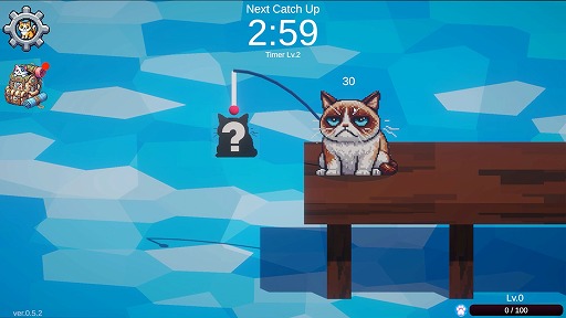 画像ギャラリー No.002のサムネイル画像 / 猫が猫を釣り上げる放置ゲーム「Cats Fishing for Cats」Steamでリリース。集めた猫は世界中のプレイヤーとトレード可能