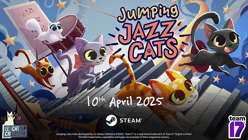 画像ギャラリー No.002のサムネイル画像 / 最大9匹のネコで戦うオンラインPvPアクション「Jumping Jazz Cats」,日本時間の4月11日に発売決定