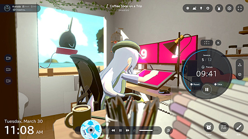 画像ギャラリー No.008のサムネイル画像 / 作業するアバターを眺めながら,一緒に集中して作業を進めよう。「gogh: Focus with Your Avatar」,PC版を4月30日にSteamで配信