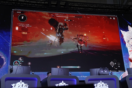 モンギル：STAR DIVE」ブースで体感！ 熱戦のボス討伐ステージと