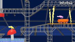 画像ギャラリー No.002のサムネイル画像 / ウサギの着ぐるみを着た謎の男を操作してニンジンを集める。最大4人で遊べるSwitch版「Super Bunny Man」,本日配信