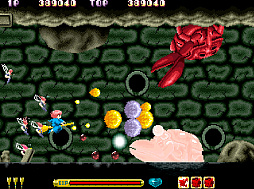 画像ギャラリー No.005のサムネイル画像 / 「アーケードアーカイブス コットン」11月28日配信。魔法使いの少女が,妖精界を恐怖で支配する魔物をショットやボム,魔法で退治するSTG