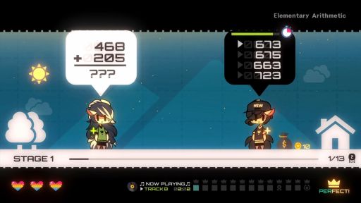 画像ギャラリー No.002のサムネイル画像 / 暗算に挑んで,ゲームクリアを目指そう。暗算チャレンジゲーム「Mini Star Math: 4 Routes」,Steamで配信開始