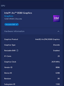 ꡼ No.018 | IntelοǥȥåPCGPUIntel Arc B580ץӥ塼GeForce RTX 4060ǽȯǤΤ