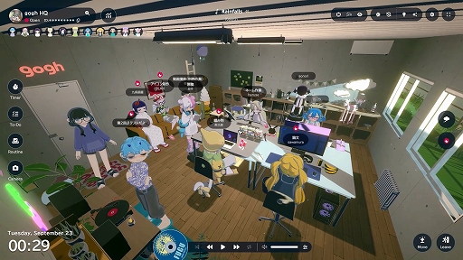 画像ギャラリー No.006のサムネイル画像 / オンラインマルチ作業用ゲーム「gogh」,「超かぐや姫!」とのコラボDLCを無料でリリース。かぐやと彩葉をイメージしたアバターアイテムが登場