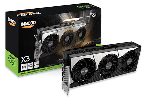 INNO3D GeForce RTX 5090 x3 新品未開封 INNO3D® GeForce RTX™ 5090 X3 - 株式会社 エルザ ジャパン