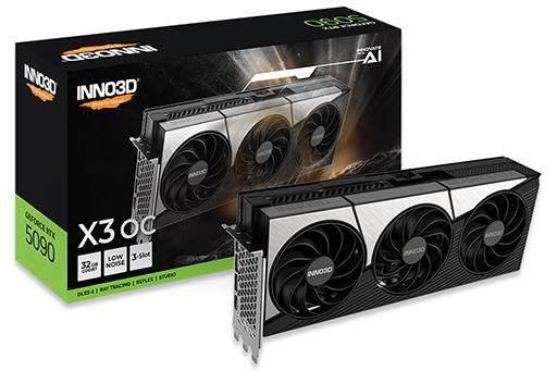 画像ギャラリー No.002のサムネイル画像 / INNO 3DブランドのRTX 5090&5080搭載カードがエルザジャパンから登場。どちらもクロックアップモデルを用意