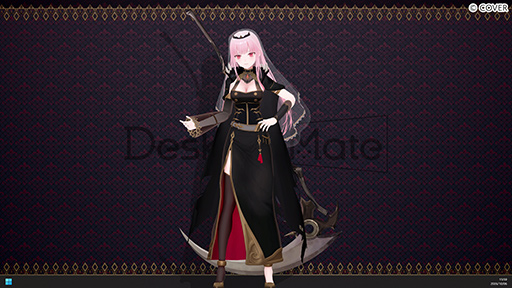 画像ギャラリー No.004のサムネイル画像 / 「Desktop Mate」のDLCでホロライブの死神歌姫「森カリオペ」が10月29日発売。多彩なモーションと録り下ろしボイスを収録