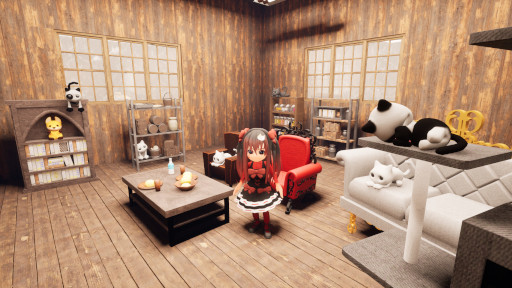画像ギャラリー No.001のサムネイル画像 / ホラーゲーム「幽霊屋敷と猫の家」,Steamでリリース。怪物が闊歩する幽霊屋敷で,家出した飼い猫を探そう