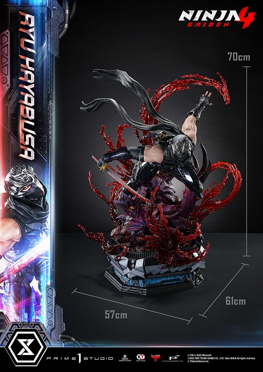 画像ギャラリー No.005のサムネイル画像 / 「NINJA GAIDEN 4」リュウ・ハヤブサの1/4スケールスタチューが登場。DX ボーナス版には「蛇骨門」を装備した両手パーツも付属