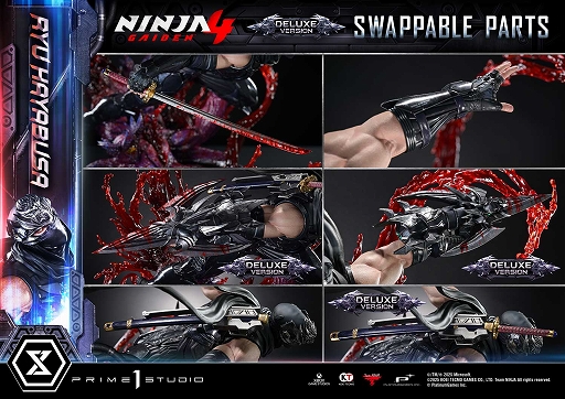 画像ギャラリー No.012のサムネイル画像 / 「NINJA GAIDEN 4」リュウ・ハヤブサの1/4スケールスタチューが登場。DX ボーナス版には「蛇骨門」を装備した両手パーツも付属