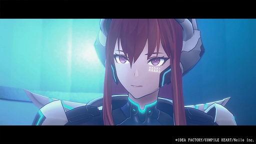 画像ギャラリー No.001のサムネイル画像 / 赤い髪の女性は何者なのか,なぜ機械兵器に攻撃されたのか。コンパイルハート新作タイトルのティザーサイトが公開に