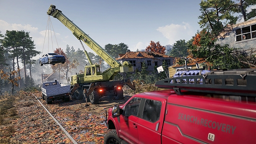 画像ギャラリー No.002のサムネイル画像 / 最大4人で重機を操作し自然災害の現場を修繕。災害復旧シム「RoadCraft」の発売日が日本時間の5月21日に決定