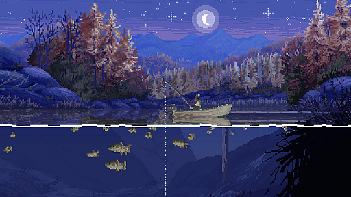 画像ギャラリー No.002のサムネイル画像 / 職人技ドットグラフィックスによるリラックス釣りゲーム「Cast n Chill」,6月17日リリース