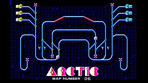 画像ギャラリー No.003のサムネイル画像 / レールの上を移動するボールをポイントを切り替えながら所定の位置まで導く。アクションパズル「アークティック」がEGGコンソールで登場