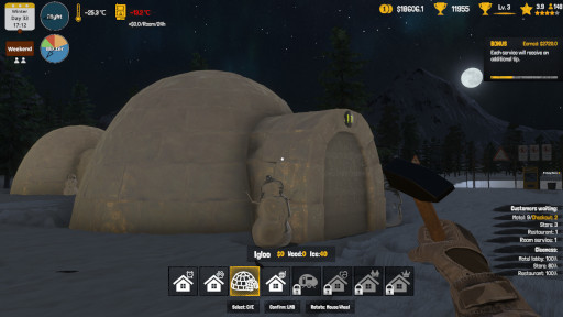 画像ギャラリー No.001のサムネイル画像 / 北極が舞台のモーテル経営シム「Arctic Motel Simulator」,Steamでリリース。北極名物の販売や,北極料理の提供もできる