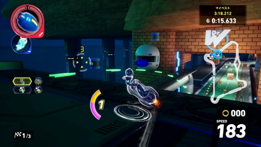 画像ギャラリー No.014のサムネイル画像 / ［プレイレポ］「ソニックレーシング クロスワールド」に青きヒーロー，ロックマン参戦。新しいアイテムとコースをひっさげ，ブルースと共に駆け抜ける