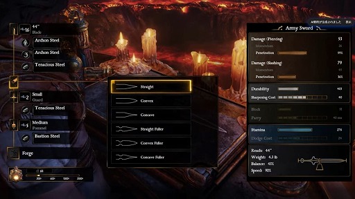 画像ギャラリー No.002のサムネイル画像 / 新作アクションADV「Blades of Fire」,鍛冶システムを紹介する最新動画を公開。材料の選択や鍛鉄の力加減など,設定項目を確認できる